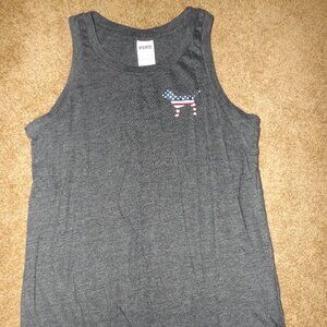 Victoria's Secret PINK  4th of July gray tank top size XS